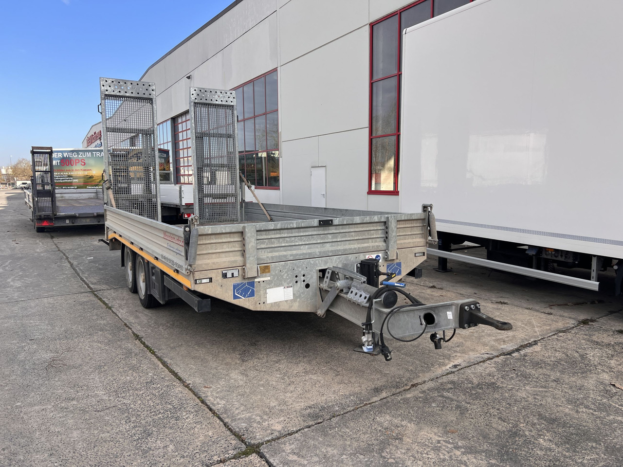 Möslein TTS 11 Schwebheim Tandemtieflader, Breite Rampen, Wenig Benutzt - Remorque porte-engin surbaissée: photos 5 Möslein TTS 11 Schwebheim Tandemtieflader, Breite Rampen, Wenig Benutzt - Remorque porte-engin surbaissée: photos 5