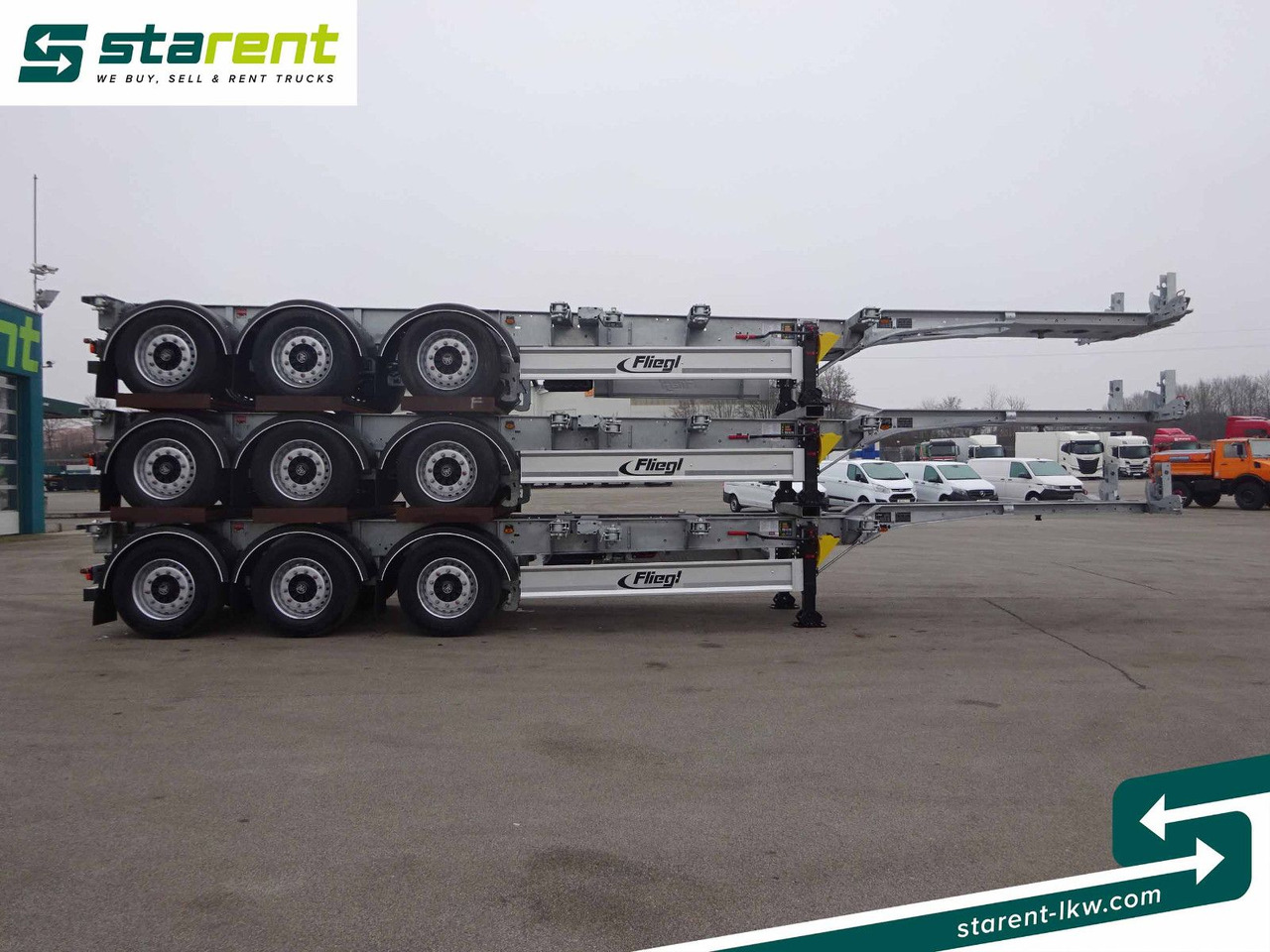 Fliegl Containerchassis ADR, 1x20/2x20/1x30/1x40/1x45 - Semi-remorque porte-conteneur/ Caisse mobile: photos 4 Fliegl Containerchassis ADR, 1x20/2x20/1x30/1x40/1x45 - Semi-remorque porte-conteneur/ Caisse mobile: photos 4