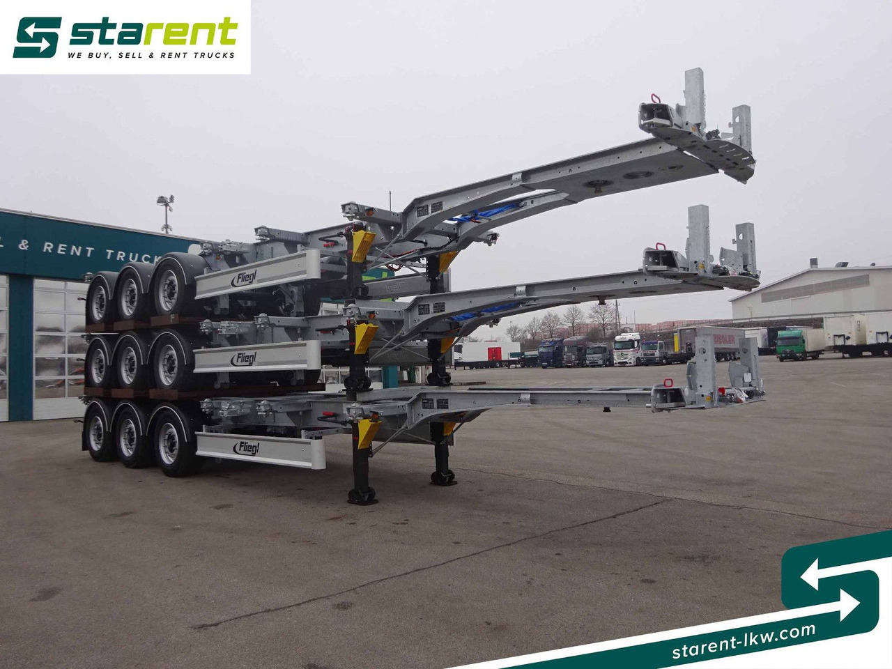 Fliegl Containerchassis ADR, 1x20/2x20/1x30/1x40/1x45 - Semi-remorque porte-conteneur/ Caisse mobile: photos 3 Fliegl Containerchassis ADR, 1x20/2x20/1x30/1x40/1x45 - Semi-remorque porte-conteneur/ Caisse mobile: photos 3