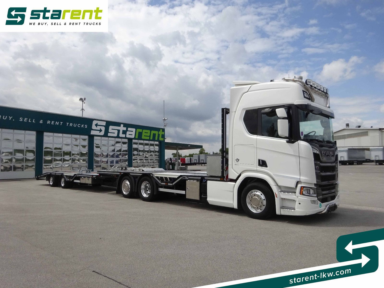 Scania R770 V8 Fahrzeugtransporter + Ziegler Anhänger - Châssis cabine: photos 3 Scania R770 V8 Fahrzeugtransporter + Ziegler Anhänger - Châssis cabine: photos 3