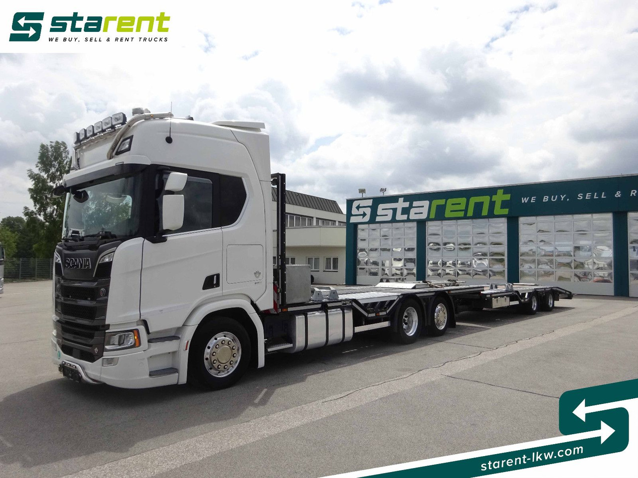 Scania R770 V8 Fahrzeugtransporter + Ziegler Anhänger - Châssis cabine: photos 1 Scania R770 V8 Fahrzeugtransporter + Ziegler Anhänger - Châssis cabine: photos 1
