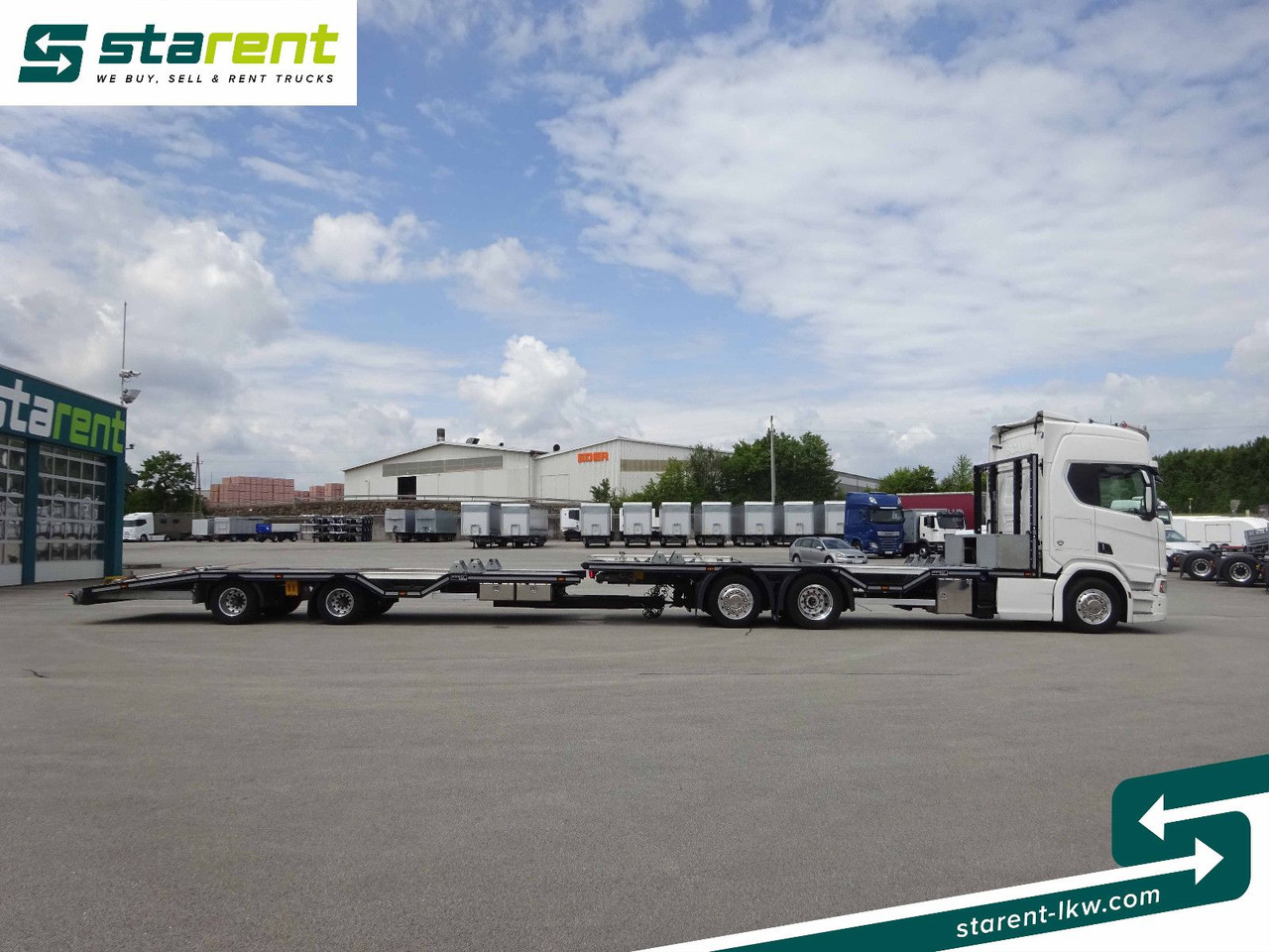 Scania R770 V8 Fahrzeugtransporter + Ziegler Anhänger - Châssis cabine: photos 4 Scania R770 V8 Fahrzeugtransporter + Ziegler Anhänger - Châssis cabine: photos 4
