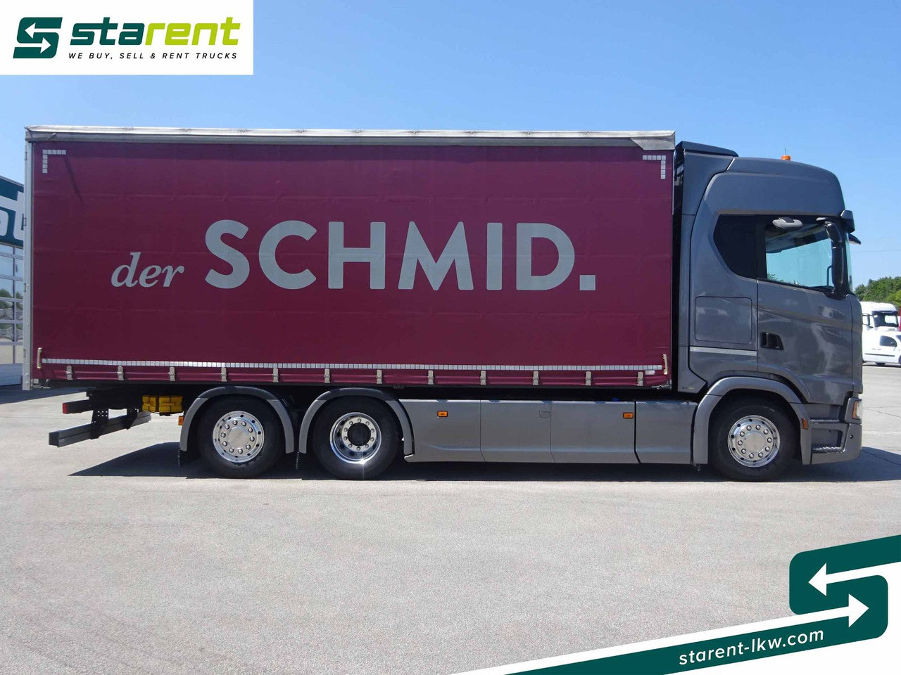 Scania S500 Planen Aufbau Schwarzmüller 6x2, Standklima - Camion à rideaux coulissants: photos 4 Scania S500 Planen Aufbau Schwarzmüller 6x2, Standklima - Camion à rideaux coulissants: photos 4