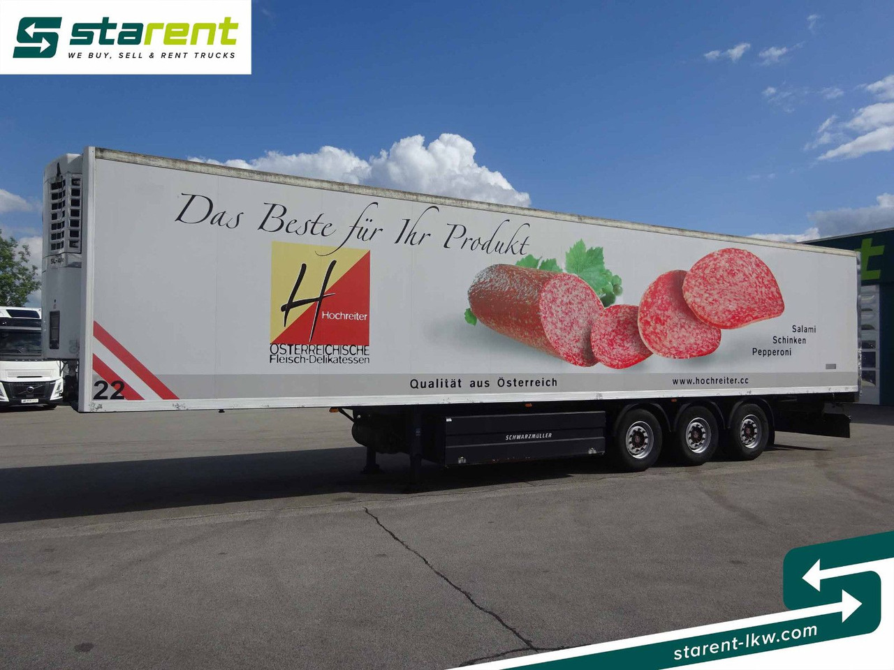 Schwarzmüller Thermotrailer, Thermo King SL400, Liftachse, SAF - Semi-remorque fourgon: photos 1 Schwarzmüller Thermotrailer, Thermo King SL400, Liftachse, SAF - Semi-remorque fourgon: photos 1