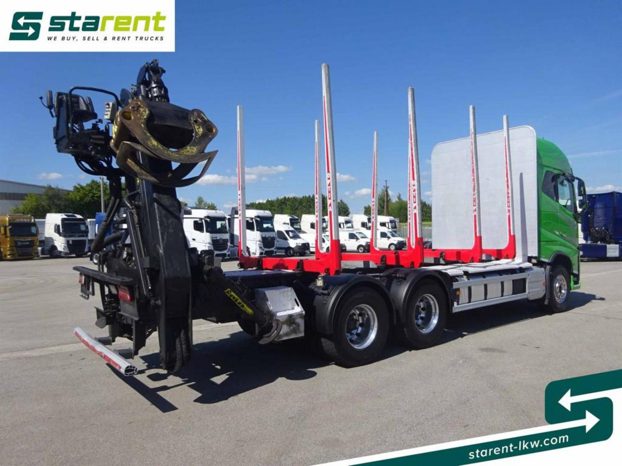 Volvo FH16 750 6x4 Holzaufbau mit Kran (Tajfun LIV120Z) - Camion grumier: photos 5 Volvo FH16 750 6x4 Holzaufbau mit Kran (Tajfun LIV120Z) - Camion grumier: photos 5