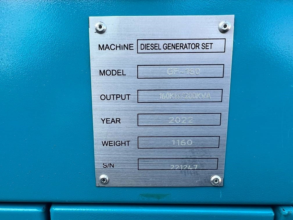 Groupe électrogène neuf Ricardo 200KVA (160KW) SILENT GENERATOR 3 PHASE 50HZ 400V: photos 11