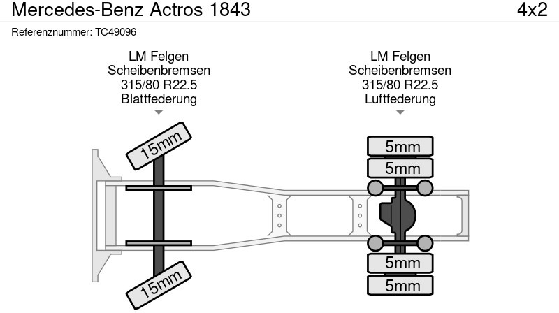 Tracteur routier Mercedes-Benz Actros 1843: photos 8 Tracteur routier Mercedes-Benz Actros 1843: photos 8