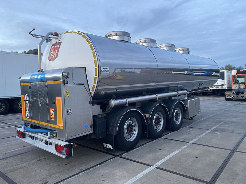 ETA SR3A FOODSTUFF MILK 4 COMP 29M3 - Semi-remorque citerne: photos 2 ETA SR3A FOODSTUFF MILK 4 COMP 29M3 - Semi-remorque citerne: photos 2