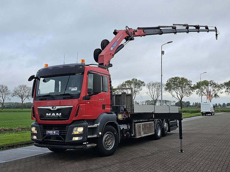MAN 26.320 TGS 6X2-4 HMF 2820 K6 - Camion plateau, Camion grue: photos 2 MAN 26.320 TGS 6X2-4 HMF 2820 K6 - Camion plateau, Camion grue: photos 2