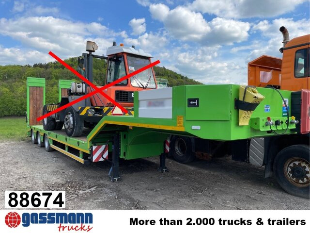 ALPSAN 56t, hydr. Rampen, Verbr. auf 3m - Semi-remorque surbaissé: photos 1 ALPSAN 56t, hydr. Rampen, Verbr. auf 3m - Semi-remorque surbaissé: photos 1