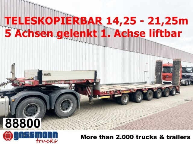 Goldhofer STZ-L 6-67/80 A, 6 Achsen, 86.000kg Ges.-Gew. - Semi-remorque surbaissé: photos 1 Goldhofer STZ-L 6-67/80 A, 6 Achsen, 86.000kg Ges.-Gew. - Semi-remorque surbaissé: photos 1