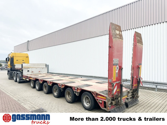 Semi-remorque surbaissé pour transport de équipements lourds Goldhofer STZ-L 6-67/80 A, 6 Achsen, 86.000kg Ges.-Gew.: photos 15 Semi-remorque surbaissé pour transport de équipements lourds Goldhofer STZ-L 6-67/80 A, 6 Achsen, 86.000kg Ges.-Gew.: photos 15