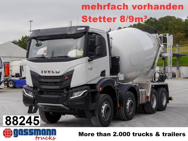 Iveco X-Way AD360X40BZ 8x4, Stetter 8/9m³ - Camion malaxeur: photos 1 Iveco X-Way AD360X40BZ 8x4, Stetter 8/9m³ - Camion malaxeur: photos 1