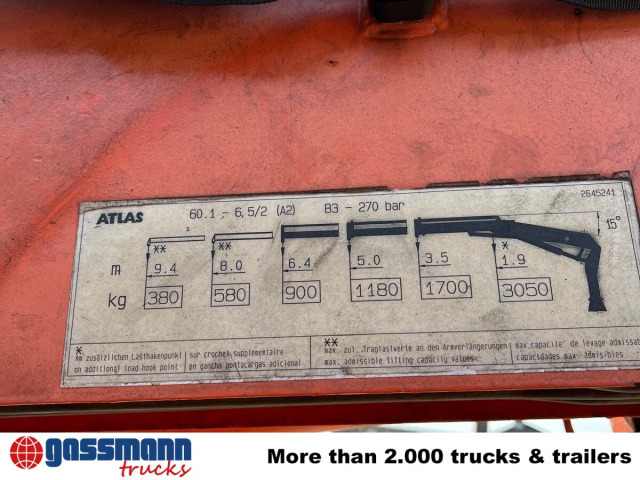 Kran Atlas 60.1, Funk, Winde - Grue auxiliaire: photos 2 Kran Atlas 60.1, Funk, Winde - Grue auxiliaire: photos 2