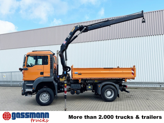 MAN TGA 18.310 4x4 BL, Winterdienstausttattung, Kran - Camion benne, Camion grue: photos 2 MAN TGA 18.310 4x4 BL, Winterdienstausttattung, Kran - Camion benne, Camion grue: photos 2