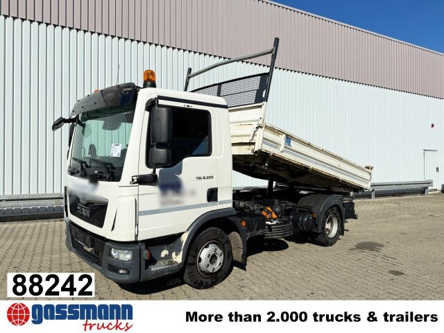 MAN TGL 8.220 4x2 BB, 2x AHK - Camion benne: photos 1 MAN TGL 8.220 4x2 BB, 2x AHK - Camion benne: photos 1