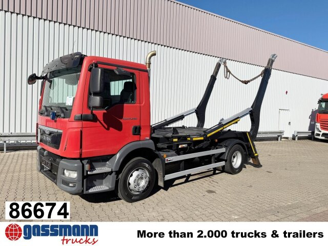 MAN TGM 15/16.290 4X2 BL, Tele-Absetzer, Funk - Camion multibenne: photos 1 MAN TGM 15/16.290 4X2 BL, Tele-Absetzer, Funk - Camion multibenne: photos 1