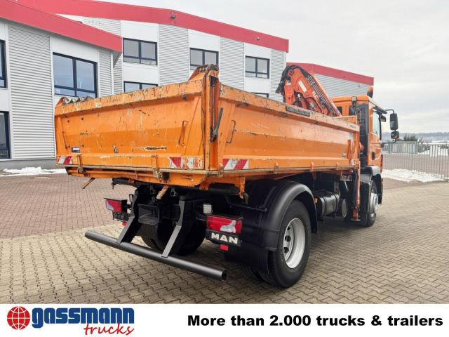 Camion benne, Camion grue MAN TGM 18.290 4X2 BB mit Kran Atlas AK 92.2-A2,: photos 11