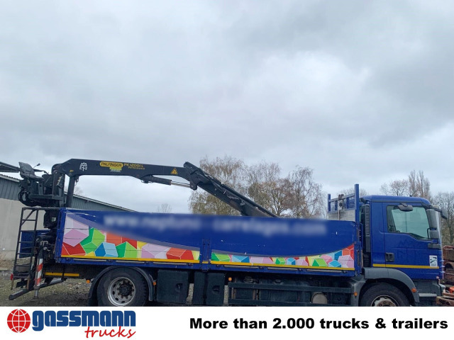 MAN TGM 18.290 4x2 BL, Heckkran Palfinger PK12001L, - Camion plateau, Camion grue: photos 3 MAN TGM 18.290 4x2 BL, Heckkran Palfinger PK12001L, - Camion plateau, Camion grue: photos 3