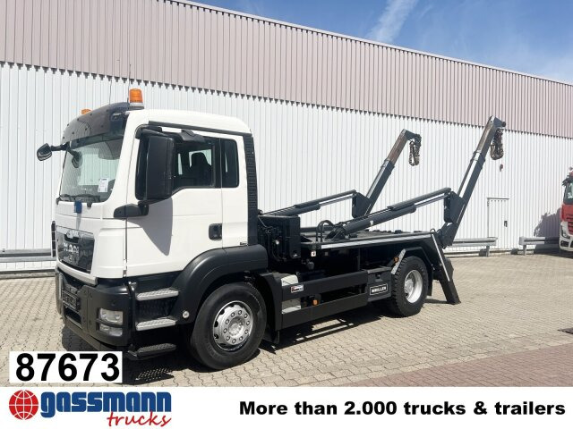 MAN TGS 18.320 4x2 BB, Tele-Absetzer - Camion multibenne: photos 1 MAN TGS 18.320 4x2 BB, Tele-Absetzer - Camion multibenne: photos 1