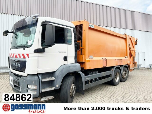 MAN TGS 26.320/400 6x2-4 BL, Lift-/Lenkachse, Heil - Benne à ordures ménagères: photos 1 MAN TGS 26.320/400 6x2-4 BL, Lift-/Lenkachse, Heil - Benne à ordures ménagères: photos 1