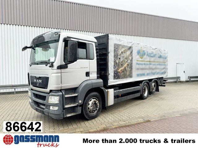 MAN TGS 26.360 6X2-2 BL, Liftachse - Camion plateau: photos 1 MAN TGS 26.360 6X2-2 BL, Liftachse - Camion plateau: photos 1