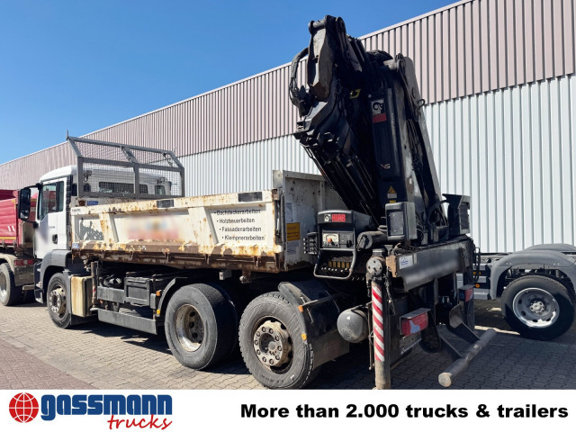 MAN TGS 26.360 6x2-4 BL, 2-Seiten-Kipper, Heckkran - Camion benne, Camion grue: photos 2 MAN TGS 26.360 6x2-4 BL, 2-Seiten-Kipper, Heckkran - Camion benne, Camion grue: photos 2