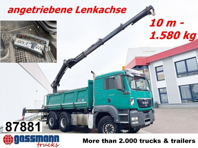 MAN TGS 26.480 6x4 BL Maurer, Lenkachse, Bordmatik, - Camion benne, Camion grue: photos 1 MAN TGS 26.480 6x4 BL Maurer, Lenkachse, Bordmatik, - Camion benne, Camion grue: photos 1