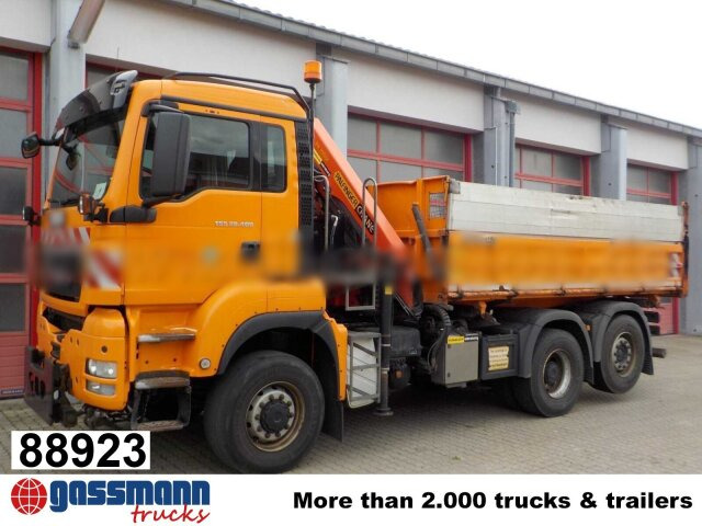 MAN TGS 28.400 6X4-4 BL, EEV, Lenk-/Lift, - Camion benne, Camion grue: photos 1 MAN TGS 28.400 6X4-4 BL, EEV, Lenk-/Lift, - Camion benne, Camion grue: photos 1