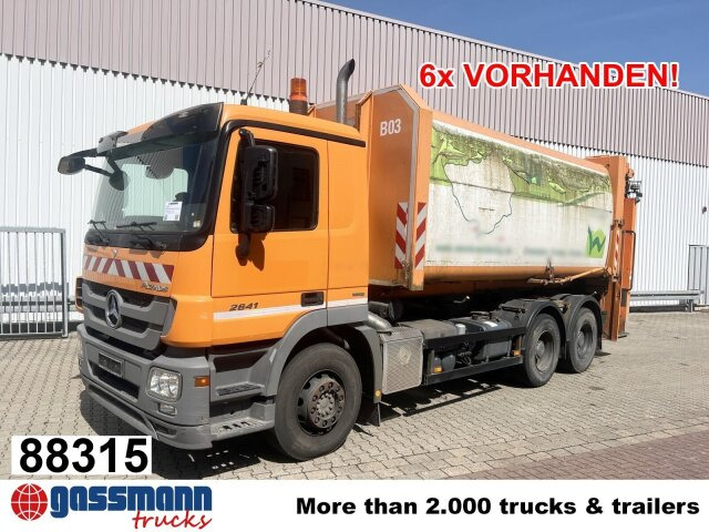 Mercedes-Benz Actros 2641/48 L 6x4, Seilabroller, Haller - Benne à ordures ménagères: photos 1 Mercedes-Benz Actros 2641/48 L 6x4, Seilabroller, Haller - Benne à ordures ménagères: photos 1