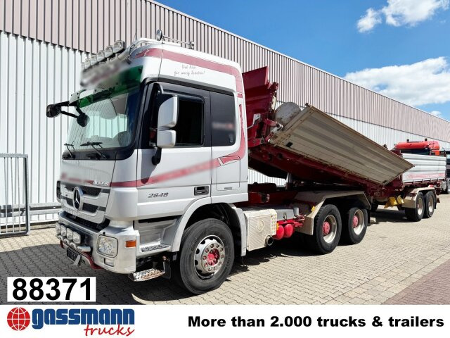 Mercedes-Benz Actros 2648 LK 6x4, Retarder, Bordmatik, - Camion benne: photos 1 Mercedes-Benz Actros 2648 LK 6x4, Retarder, Bordmatik, - Camion benne: photos 1