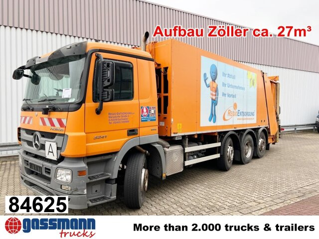 Mercedes-Benz Actros 3241 L 8x2/6, 2x Lenkachse, Zöller - Benne à ordures ménagères: photos 1 Mercedes-Benz Actros 3241 L 8x2/6, 2x Lenkachse, Zöller - Benne à ordures ménagères: photos 1