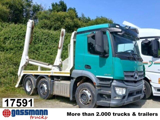Mercedes-Benz Antos 2540 L 6x2, Teleabsetzer - Camion multibenne: photos 1 Mercedes-Benz Antos 2540 L 6x2, Teleabsetzer - Camion multibenne: photos 1