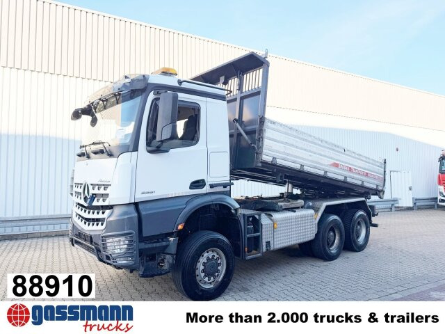 Mercedes-Benz Arocs 3351 AK 6x6, Retarder, Grounder, - Camion benne: photos 1 Mercedes-Benz Arocs 3351 AK 6x6, Retarder, Grounder, - Camion benne: photos 1