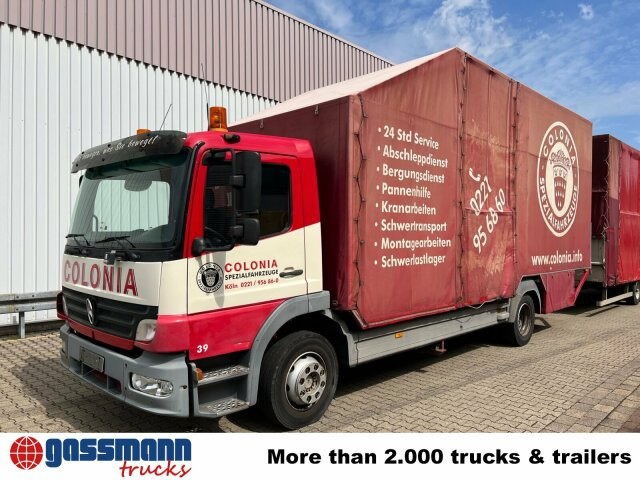 Camion à rideaux coulissants Mercedes-Benz Atego 1223 L 4x2, Kompl. Zug, Lift- &: photos 9