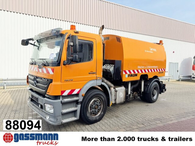 Mercedes-Benz Axor 1829 4x2, Zweiweg Z200, Kehrmaschine Faun - Balayeuse de voirie: photos 1 Mercedes-Benz Axor 1829 4x2, Zweiweg Z200, Kehrmaschine Faun - Balayeuse de voirie: photos 1