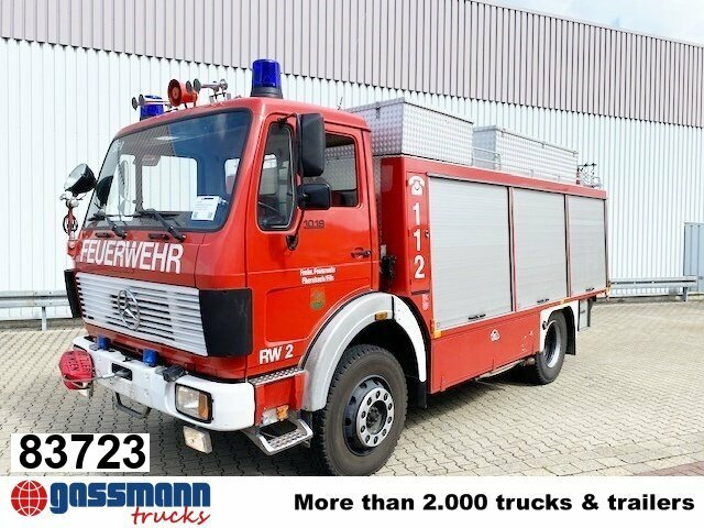 Mercedes-Benz NG 1019 AF 4x4, Rüstwagen RW-2, Seilwinde - Camion de pompier: photos 1 Mercedes-Benz NG 1019 AF 4x4, Rüstwagen RW-2, Seilwinde - Camion de pompier: photos 1