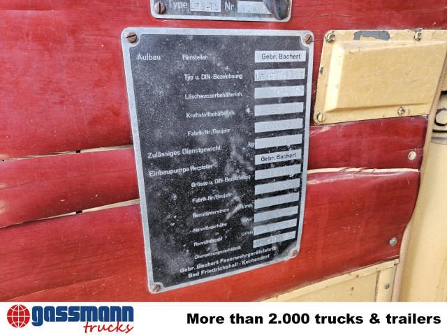 Opel LF8, Blitz, Oldtimer Feuerwehr, - Camion de pompier: photos 5 Opel LF8, Blitz, Oldtimer Feuerwehr, - Camion de pompier: photos 5