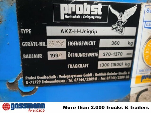 PROBST AKZ-H-Unigrip Palettenzange - Pinces: photos 5 PROBST AKZ-H-Unigrip Palettenzange - Pinces: photos 5