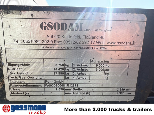 RZA 18 Abrollanhänger - Remorque ampliroll/ Multibenne: photos 2 RZA 18 Abrollanhänger - Remorque ampliroll/ Multibenne: photos 2