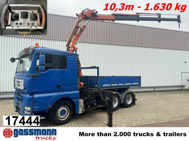 MAN TGA 26.480 6x4 BL, Intarder, SZM/Pritsche, Kran - Tracteur routier: photos 1 MAN TGA 26.480 6x4 BL, Intarder, SZM/Pritsche, Kran - Tracteur routier: photos 1