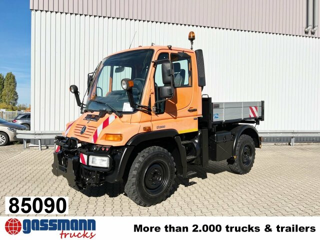 Unimog U 300 4x4, Kipper, Kommunalhydraulik, - Camion plateau, Véhicule de voirie/ Spécial: photos 1 Unimog U 300 4x4, Kipper, Kommunalhydraulik, - Camion plateau, Véhicule de voirie/ Spécial: photos 1