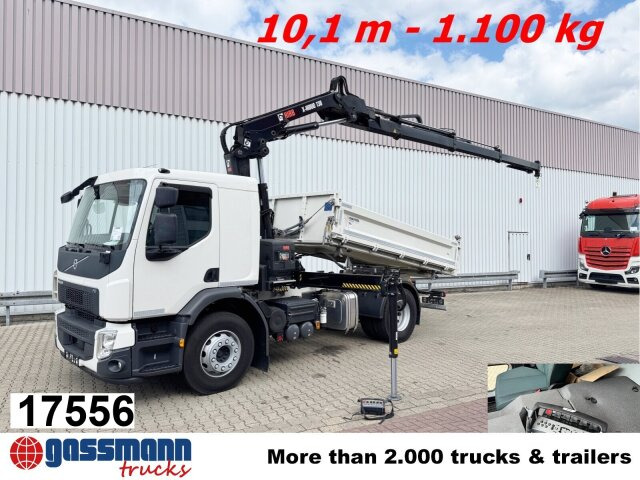 Volvo FE 320 4x2 mit Kran Hiab X-Hiduo 138 ES-3, Funk - Camion benne, Camion grue: photos 1 Volvo FE 320 4x2 mit Kran Hiab X-Hiduo 138 ES-3, Funk - Camion benne, Camion grue: photos 1