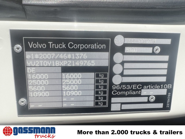 Volvo FL 280 4x4, Nebenantrieb - Châssis cabine: photos 4 Volvo FL 280 4x4, Nebenantrieb - Châssis cabine: photos 4