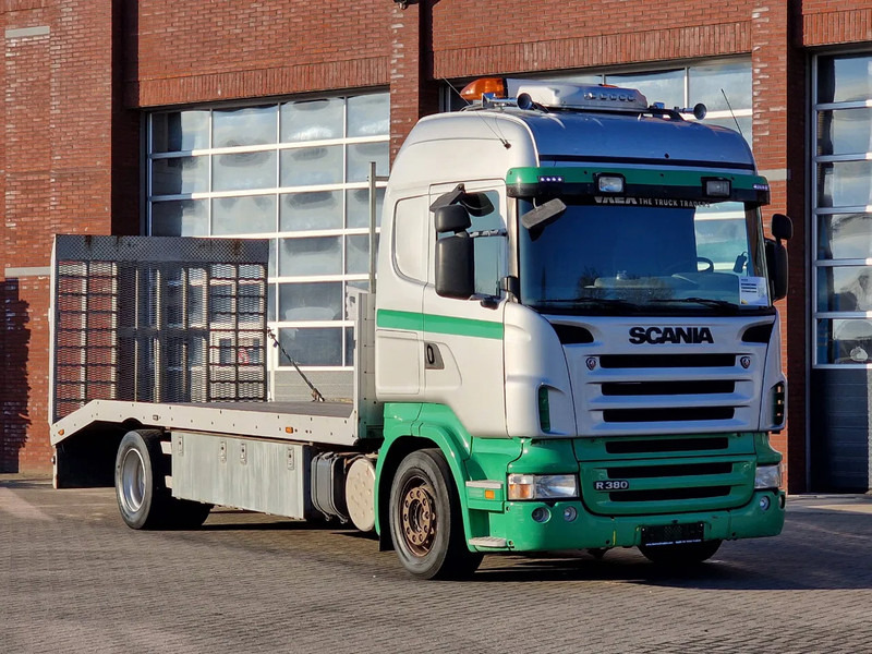 Scania R380 4x2 - Car transport / Flatbed - Ramp - Full air - Night clima - Camion porte-voitures: photos 1 Scania R380 4x2 - Car transport / Flatbed - Ramp - Full air - Night clima - Camion porte-voitures: photos 1