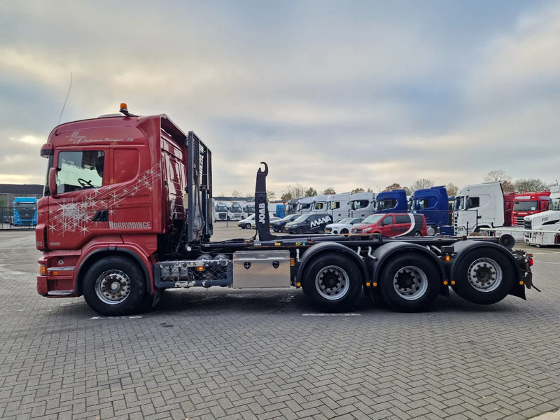 Scania R730 V8 Highline - 8x4*4 - JOAB Hooklift - Steering axle - Full air - Night clima - Camion ampliroll: photos 4 Scania R730 V8 Highline - 8x4*4 - JOAB Hooklift - Steering axle - Full air - Night clima - Camion ampliroll: photos 4