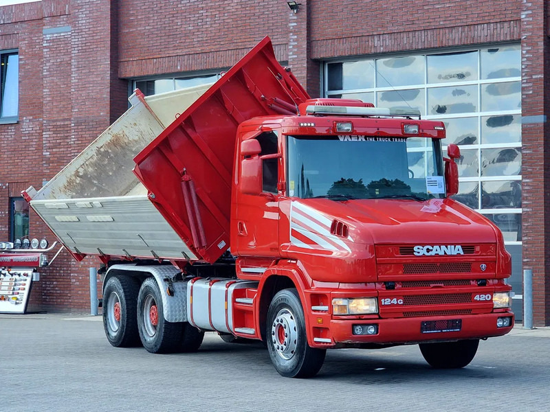 Scania T124-420 6x4 - Tipper - Retarder - Full steel - HUB Reduction - Manual gearbox - Camion benne: photos 2 Scania T124-420 6x4 - Tipper - Retarder - Full steel - HUB Reduction - Manual gearbox - Camion benne: photos 2