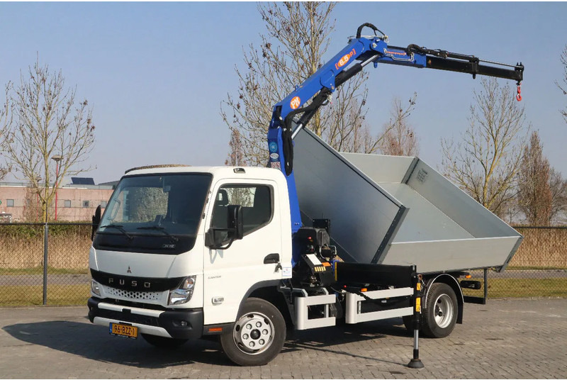 FUSO Canter 7C18 | 4X2 | 3-WAY TIPPER | PM 6.5 KRAN /CRANE - Camion grue: photos 1 FUSO Canter 7C18 | 4X2 | 3-WAY TIPPER | PM 6.5 KRAN /CRANE - Camion grue: photos 1