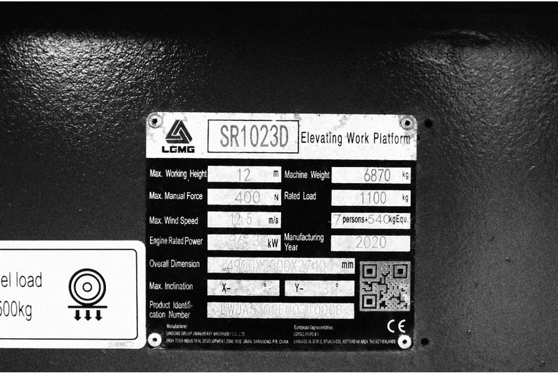 Nacelle ciseaux LGMG SR1023D | 12 METER | 1.100 KG: photos 20