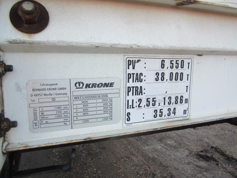 Krone - Semi-remorque rideaux coulissants: photos 3 Krone - Semi-remorque rideaux coulissants: photos 3